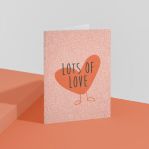 Greeting Card - Lots of love by Madame Scribbles