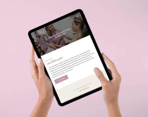 Aesthetics by Janelle - WordPress website